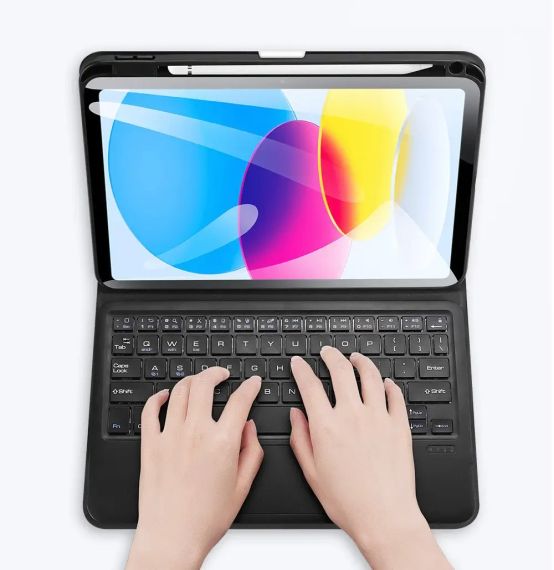 Чохол клавіатура BLUETOOTH KEYBOARD TOUCHPAD для APPLE IPAD 10 GEN 10.9' BLACK