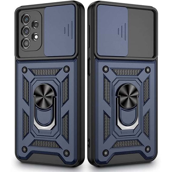 Ударостійкий чохол Camshield Serge Ring для Samsung Galaxy A32 4G Синій | Зображення 1