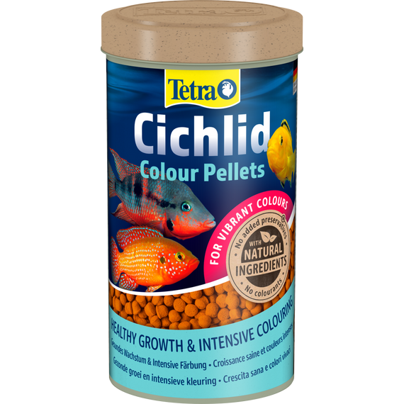 Корм Tetra Cichlid Colour для всіх цихлід для яскравості забарвлення гранули 500 мл