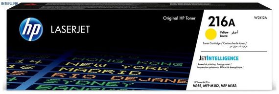 Картридж HP 216A CLJ M182/183  Yellow (850 стр) (W2412A)