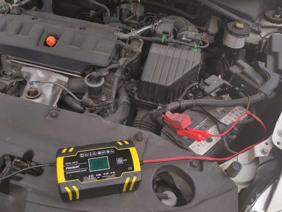 Зарядний пристрій для автомобільного акумулятора Foxsur 12V 8A (43220-F8a_568) | Зображення 7