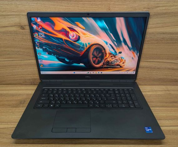 Мобільна робоча станція Dell Precision 7760 / 17.3" (3840x2160) IPS / Intel Core i7-11850H (8 (16) ядер по 2.5 - 4.8 GHz) / 128 GB DDR4 / 1000 GB SSD / nVidia RTX A5000, 16 GB GDDR6, 256-bit / WebCam / HDMI / Windows 11 б/в + Подарунок Миша / USB | Зображення 1
