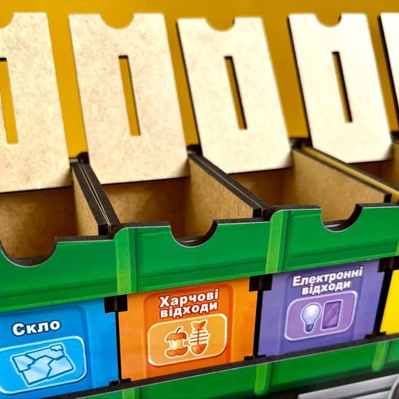 Настольная развивающая игра "Сортировка мусора: мусоровоз" Ubumblebees (ПСФ129) PSF129 комодик | Зображення 2