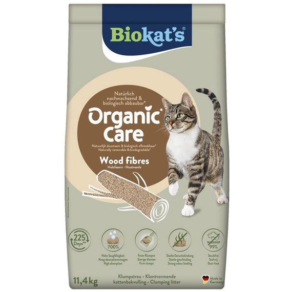 Наповнювач деревний Biokats для котячого туалету Organic Care 30л/11,4кг | Зображення 6