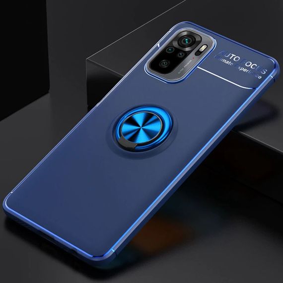 TPU чохол Deen ColorRing під магнітний тримач (opp) для Xiaomi Redmi Note 10 / Note 10s | Зображення 1