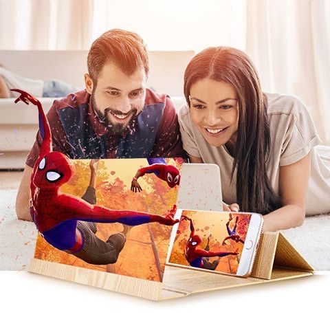 3D Збільшувач екрана телефона смартфона дерево Підставка збільшувач Збільшувальне скло для екрана FML | Зображення 7