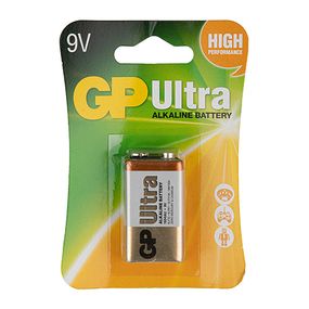 Батарейка GP ULTRA ALKALINE 9V 1604AU-5UE1 лужна. 6LF22