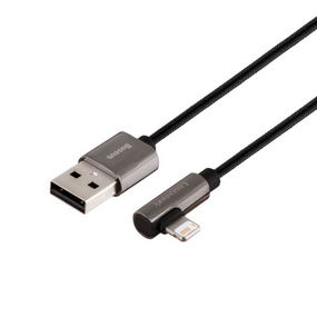 Кабель USB Lightning BASEUS CALCS-A01 Legend Elbow 2,4A 2м чорний