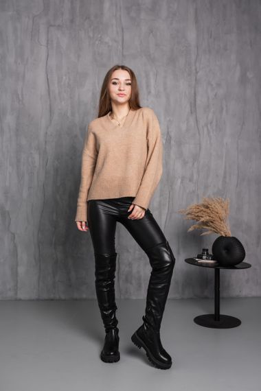 Ботфорты женские зимние Fashion Sleipnir 3886 37 размер 24 см Черный | Зображення 8