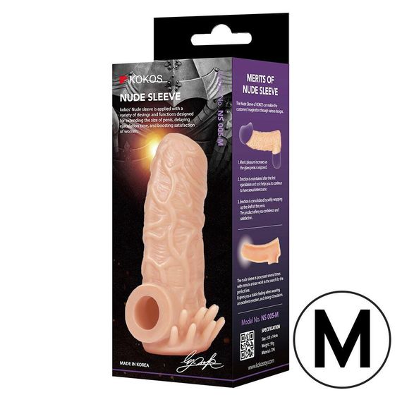 Насадка на член Kokos Nude Sleeve NS 005 M Sex Aura | Зображення 2