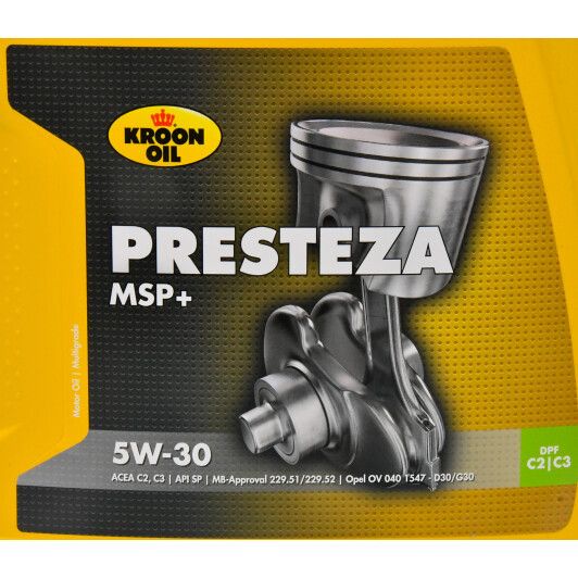Мастило KROON OIL Presteza MSP синтетика 5W30 5л (33229) | Зображення 3