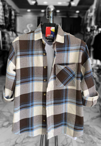 Тепла сорочка Ріо блакитно-білий S