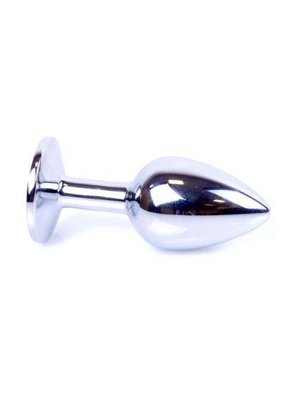 Анальна пробка - Jewellery Silver Plug Light Blue | Зображення 3