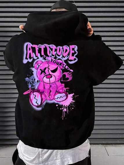 Худі з ДТФ на Флісі (оверсайз)