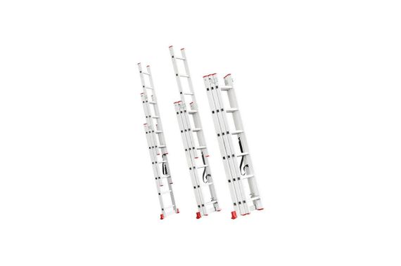 Лестница 3-х раскладная Intertool - 3407 мм х 3x6 ступеней (LT-0306) | Зображення 2