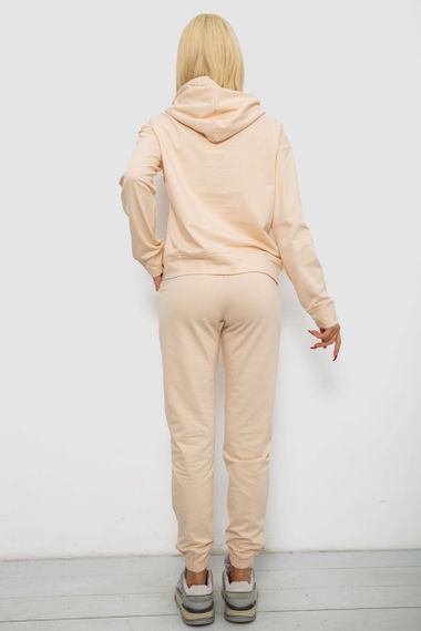Спортивный костюм женский двухнитка, цвет бежевый, 214R1419-006 | Зображення 3
