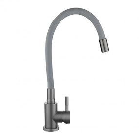 Смеситель для кухни Lidz Aria 015F3 (k35) с гибким изливом LDARI015F3GGRP49565 Graphite/Grey