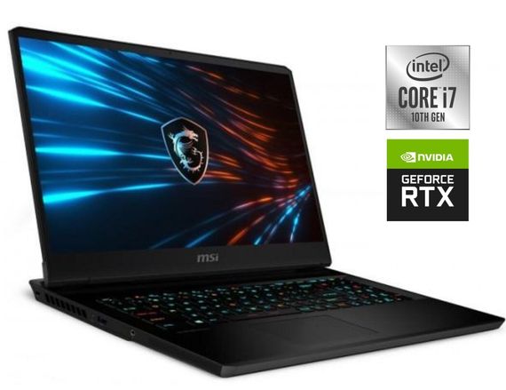 Игровой ноутбук MSI GP66 Leopard 10UG / 15.6" (1920x1080) IPS / Intel Core i7-10750H (6 (12) ядер по 2.6 - 5.0 GHz) / 16 GB DDR4 / 512 GB SSD / nVidia GeForce RTX 3070, 8 GB GDDR6, 256-bit / WebCam б/у
