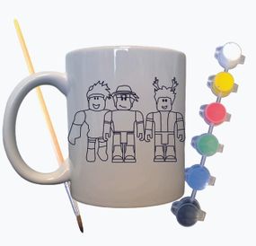 Набор для творчества кружка раскраска "Компьютерная игра" 330 мл белая