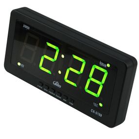 Настільний годинник led на батарейках Caixing CX 2159 12В 220В, Годинник WY-776 електронний настільний