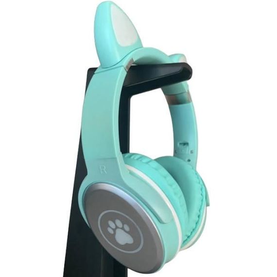 Бездротові навушники Bluetooth з котячими вушками LED SP-25 Зелені