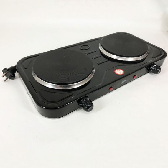 Електроплита 2 конфорки Suntera DP-1925 чорна, Конфорка електрична, ZJ-585 Плита домашня