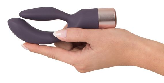 Вібратор кролик з 10 режимів вібрації Elegant Series Double Vibe Sex Aura | Зображення 4