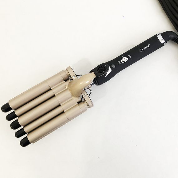 Плойка п'ять хвиль GEMEI GM-2933, стайлер для завивки, стайлер для укладання, плойка XZ-504 для завивки | Зображення 8
