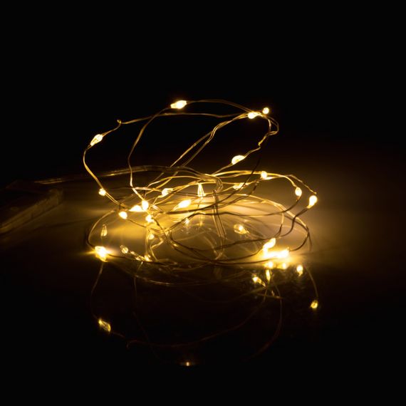 Електрична гірлянда YES Нитка 975020 2 м 20 LED тепло-білий | Зображення 1