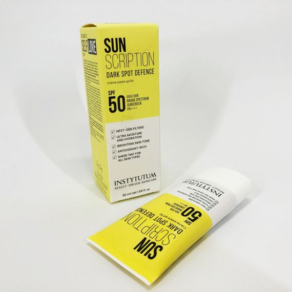 Сонцезахисний крем із освітлювальним ефектом Instytutum Sunscription Dark Spot Defence SPF 50, 50 мл | Зображення 5