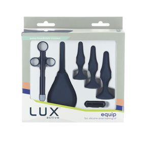 Набор анальных игрушек для новичков Lux Active – Equip – Silicone Anal Training Kit, Синий