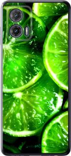 Чохол на Motorola G73 Зелені часточки лимона "852u-3196-2448"