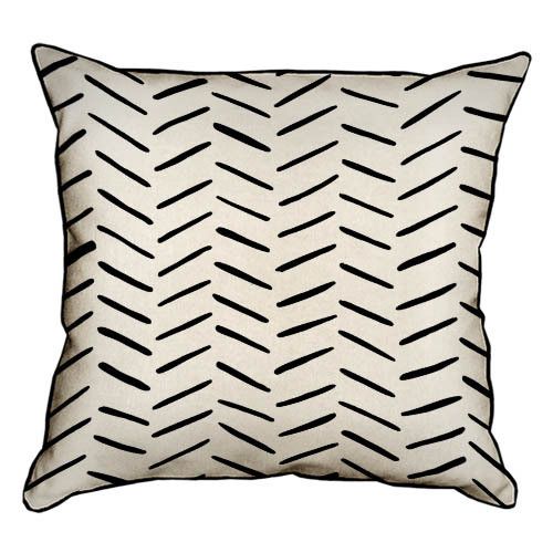 Подушка с мешковины Следы от шины 45x45 см (45PHB_CASA001)
