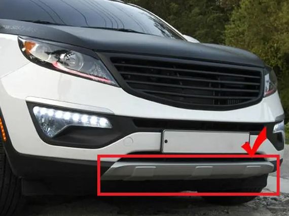 Передня накладка Libao (пластик) для Kia Sportage 2010-2015 рр. | Зображення 1