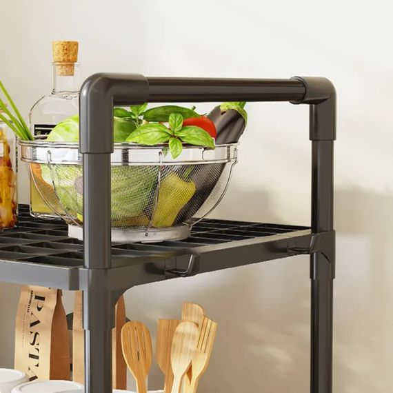 Полка стеллаж для кухни напольная на 5 ярусов 50х170х30см Storage rack XL-1330 | Зображення 5