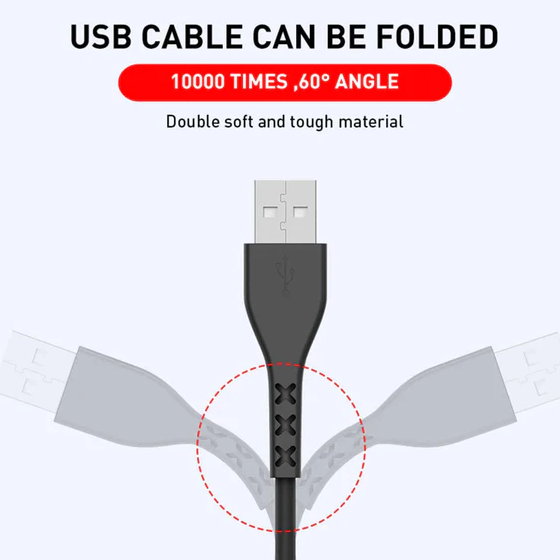 Кабель USB Type-C Havit HV-H68 2,0A 1,8 м чорний | Зображення 4