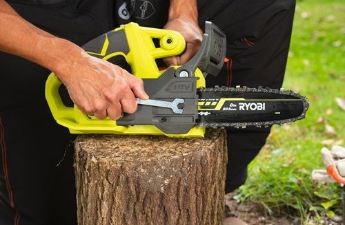 Акумуляторна ланцюгова пилка Ryobi ONE+ RY18CS20A-0 18В без АКБ та ЗП (5133005414) | Зображення 9