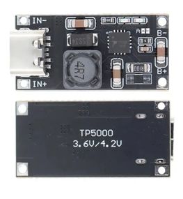 Плата заряду TP5000 CC/CV 4.2V/3.6V 2A Type-C Li-Ion Lifepo4
