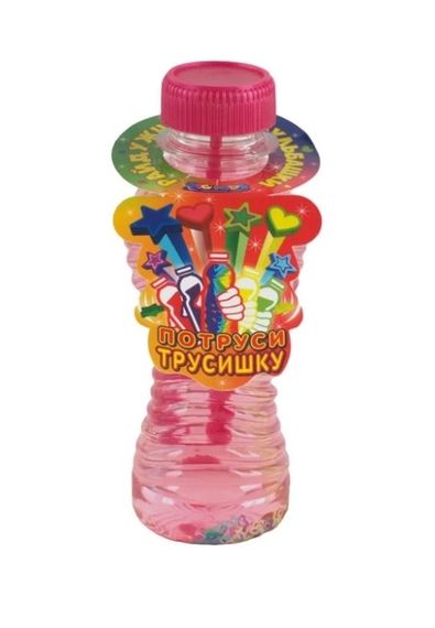 Мильні бульбашки "Райдужні бульки" BIGRP303 Big Kids з блискітками 300мл, ЦІНА ЗА 1 ШТУКУ (4828433929127) Рожевий