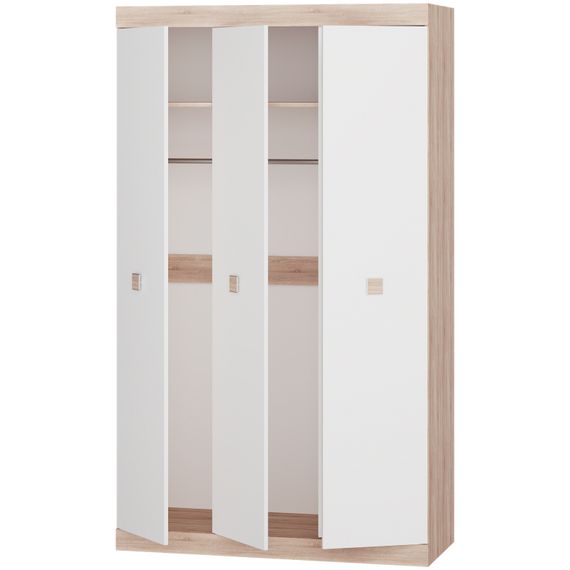 Шафа 3-х дверна Еверест Соната-1200 дуб сонома/білий (EVR-2293) | Зображення 1