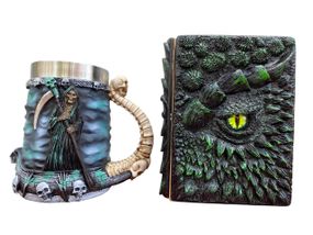 Подарунковий набір Кухоль 3D Підземний 1254 і Блокнот 3D «Око Лісового Дракона»