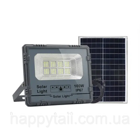 Уличный LED фонарь на солнечных батареях 100 Вт 120 LED прожектор с солнечной панелью HP-5-60