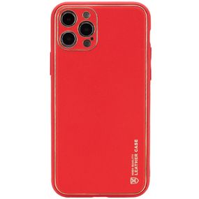 Шкіряний чохол Xshield для Apple iPhone 13 Pro Max (6.7") Червоний / Red