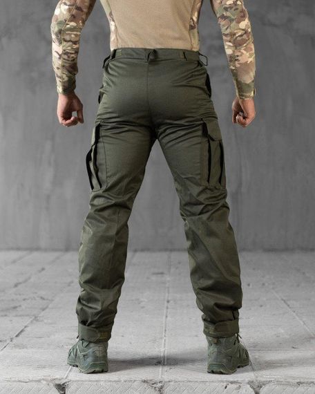 Зимові штани на флісі олива НП5041 | Зображення 2