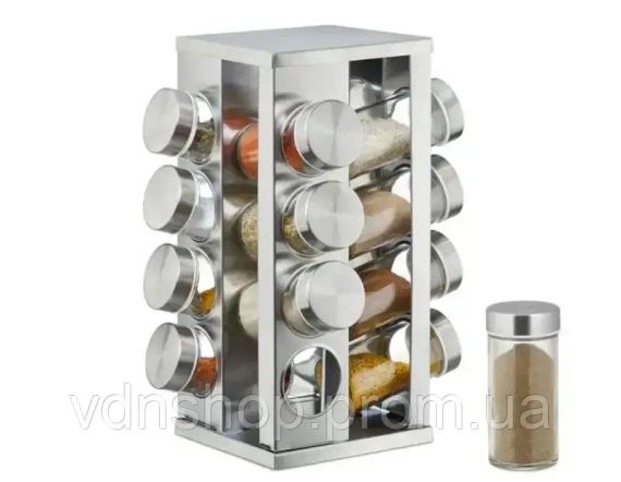 Карусель для специй Spice carousel 16 отсеков, подставка для специй, баночки для специй, набор для специй
