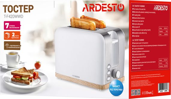 Тостер Ardesto T-F420WWD | Зображення 2