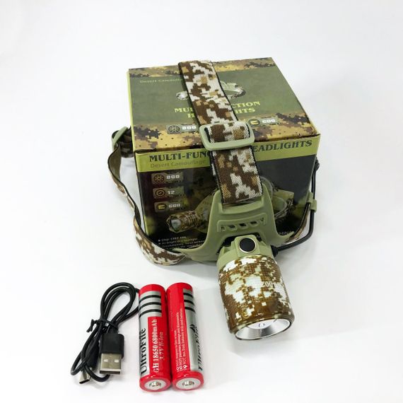 Тактический фонарь для рыбалки CH-002M-T6, Led headlamp налобный фонарь Компактный налобный JC-70 | Зображення 8