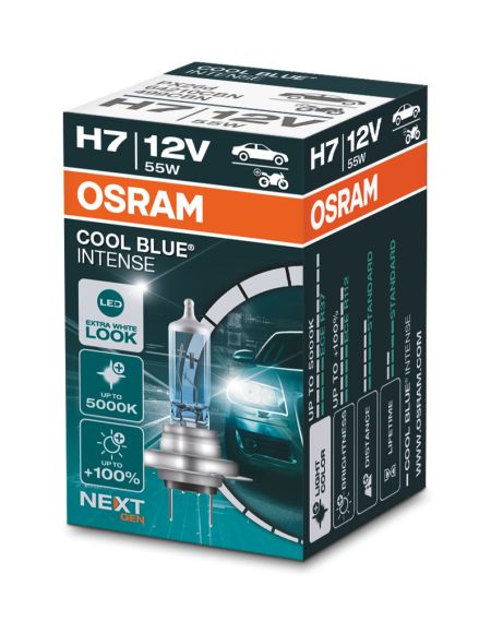 Галогеновая лампа OSRAM H7 64210CBN Cool Blue Intense Next Gen +100% 12V 55W PX26d (1 шт)