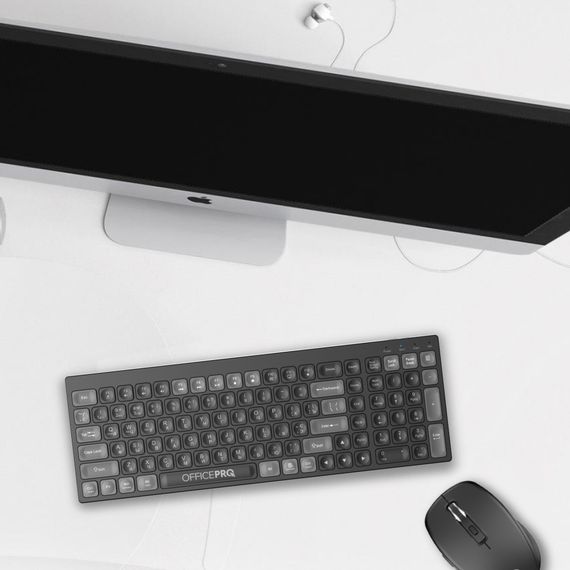 Клавіатура OfficePro SK985B Wireless/Bluetooth Black (SK985B) | Зображення 5