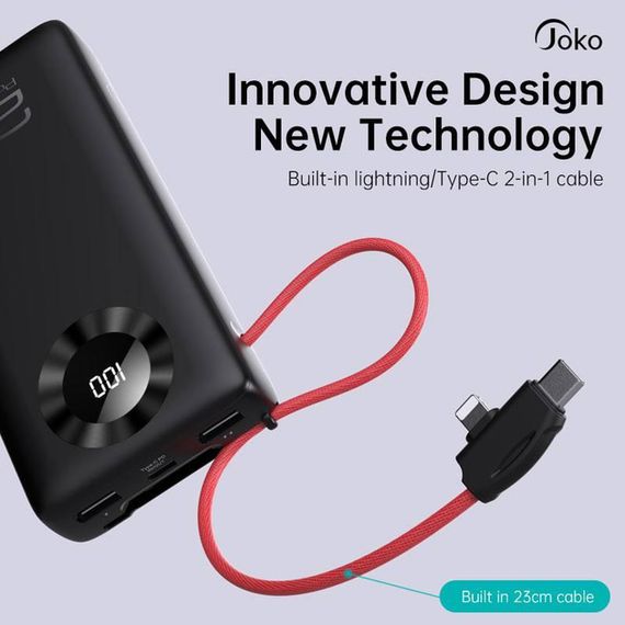 Портативна мобільна батарея Konfulon JOKO J08 20000mAh з підтримкою QC 3.0 та PD 3.0 (47215-J08_696) | Зображення 9